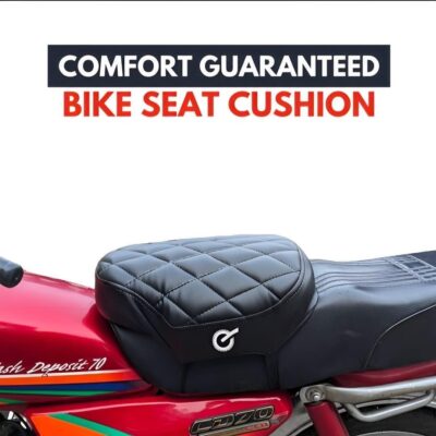 Home | PakGaari Black Bike Seat Cushion – Best Quilted Foam Comfort for Riders