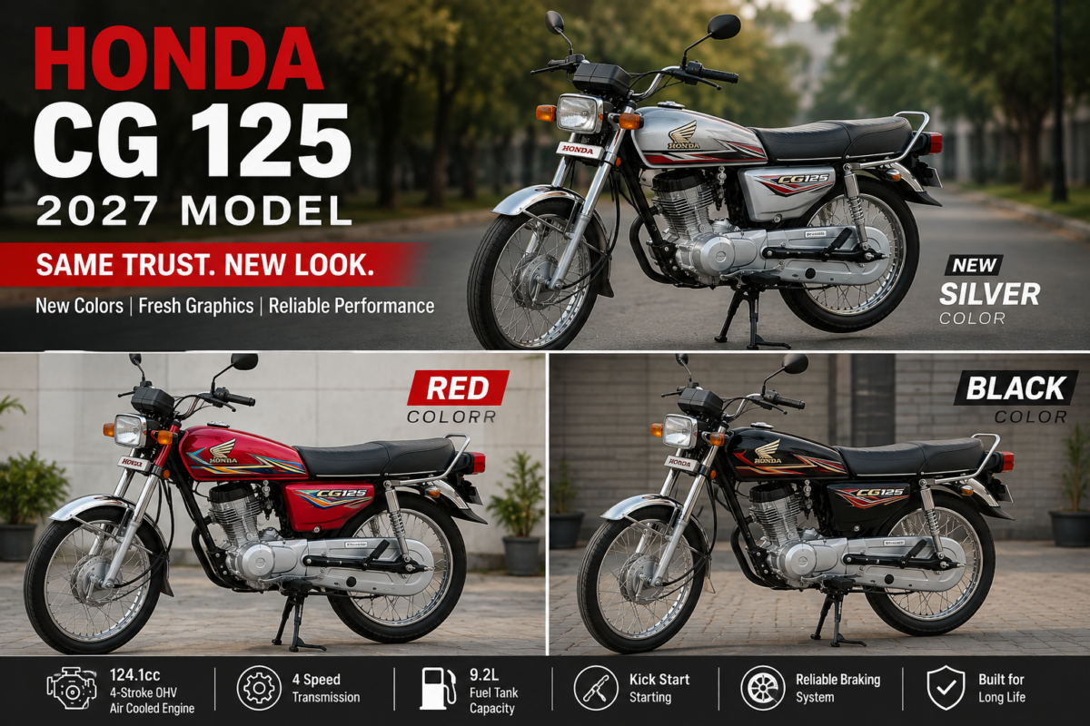 Honda CG 125 2027 Model Price in Pakistan, Specs, Colors & What’s New